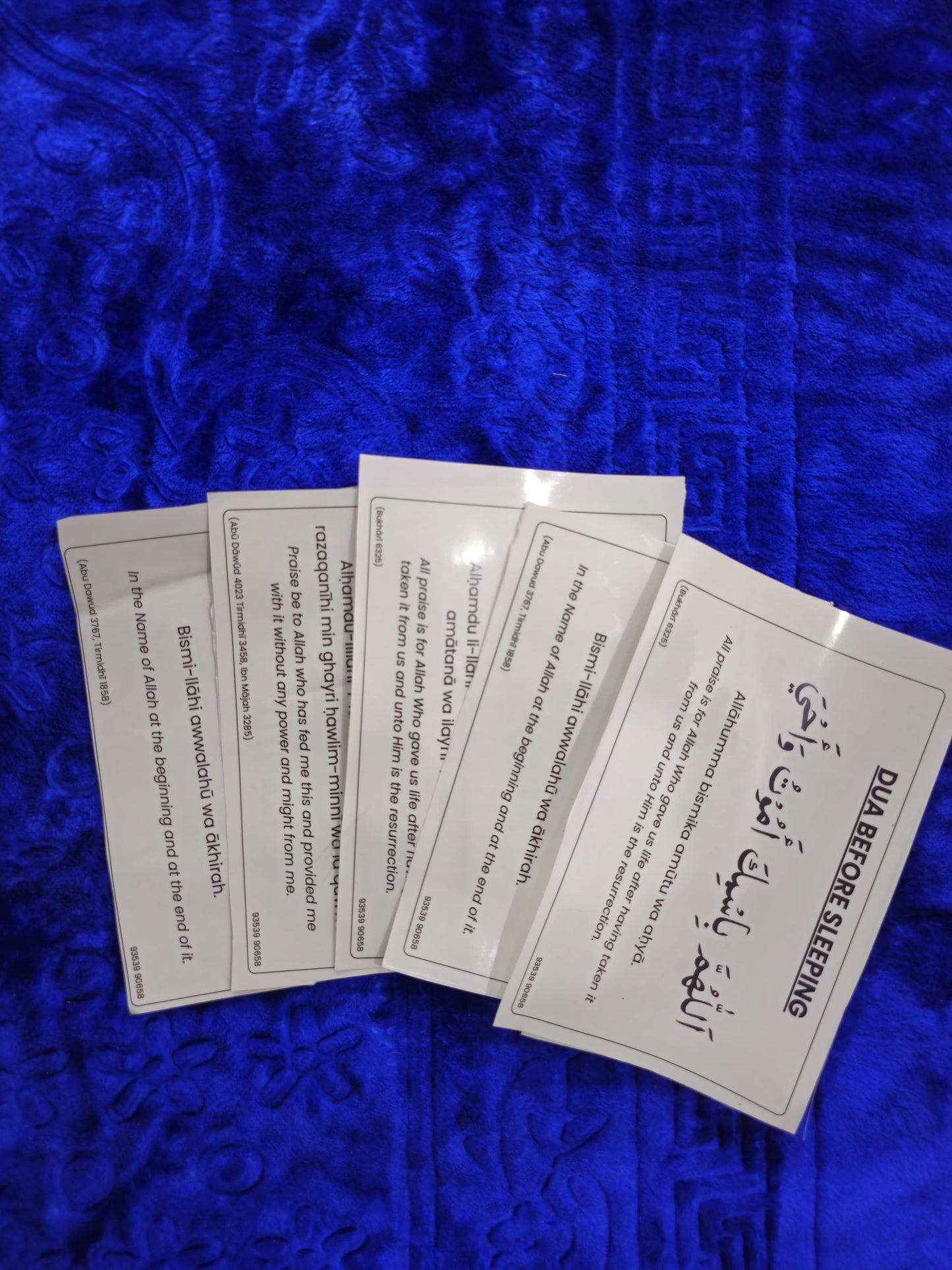 Dua Stickers with Engilsh and Hindi translation (12 dua in a set)